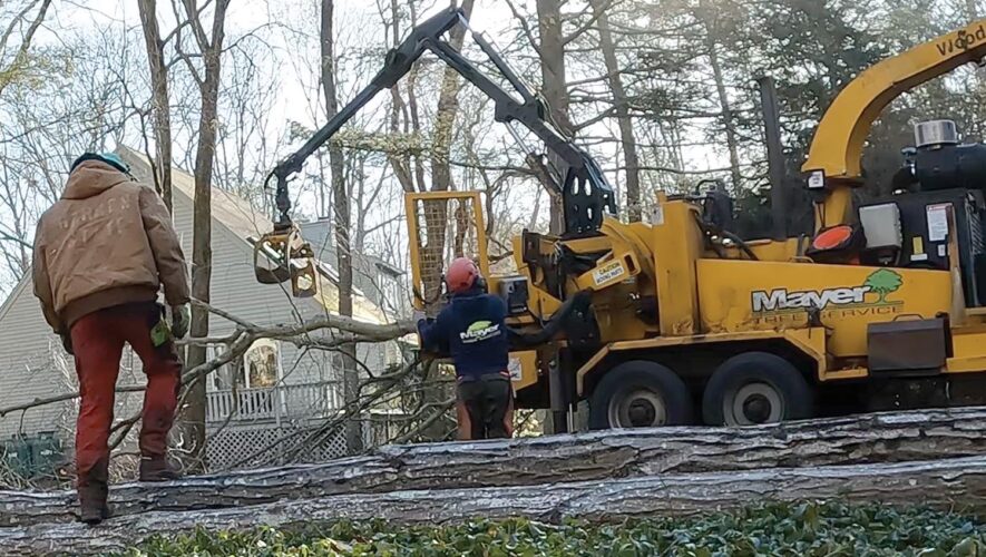 Good footing is necessary on crane jobs.
