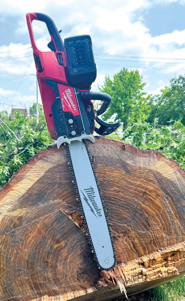 The M18 Fuel 20-Inch Dual Battery Chainsaw. All photos courtesy of the author.