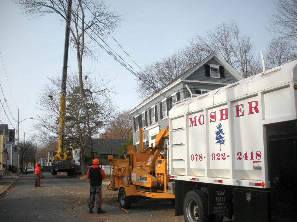 While the new hire may have the appropriate CDL, do they have the skill to drive an aerial lift with a full chip box while towing a chipper, and in heavy traffic? TCIA file photo.